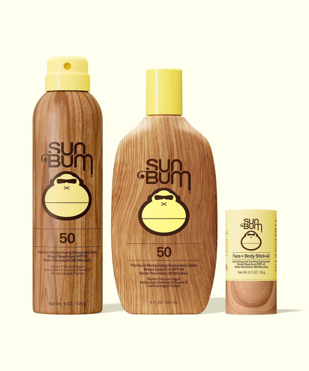 SPF 50 Spray + Lotion + Face and Body Stick 40 Bundle G8